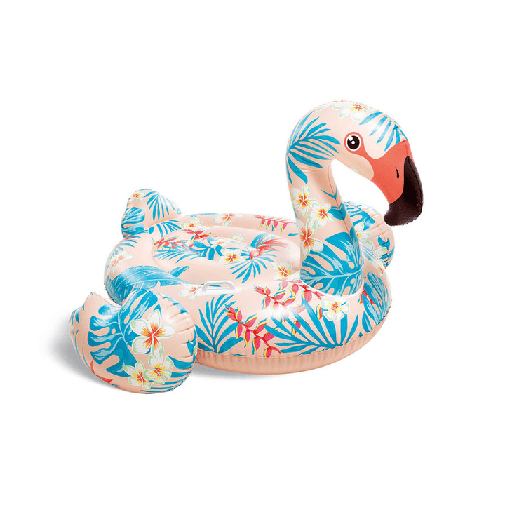 Tropical Flamingo Ride - On Inflatable Pool Float ( 58"x 55" x 37" ) - AlifdukanAlifdukan types here :)