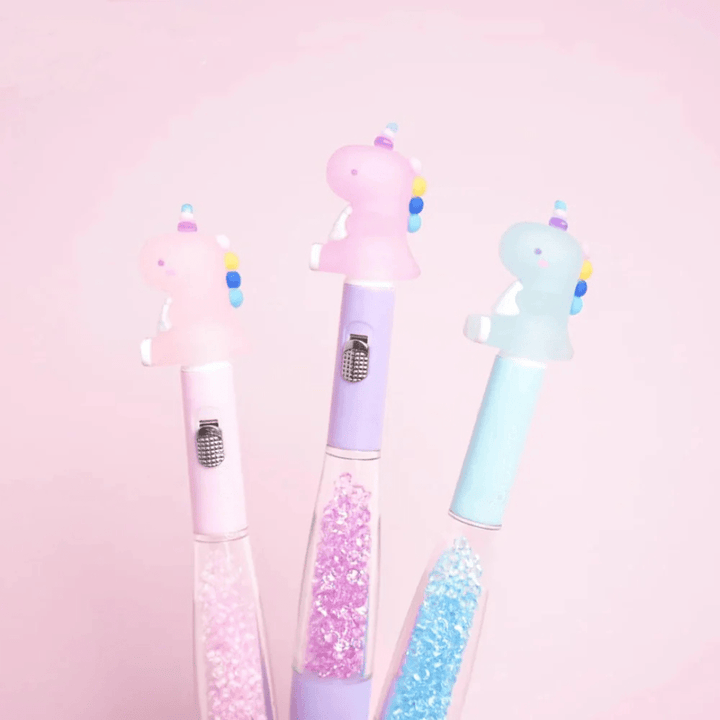 Unicorn Crystal Light Gel Pen - AlifdukanAlifdukan types here :)