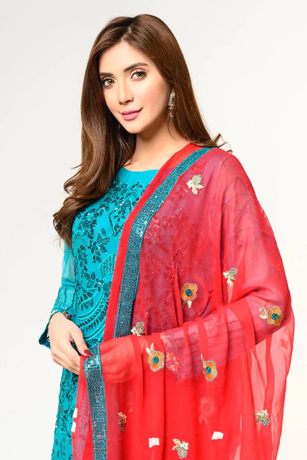 Unstitched | Embroidered | Chiffon - AlifdukanAlifdukan types here :)