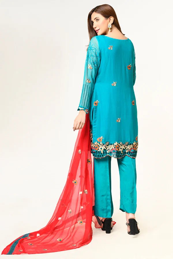 Unstitched | Embroidered | Chiffon - AlifdukanAlifdukan types here :)