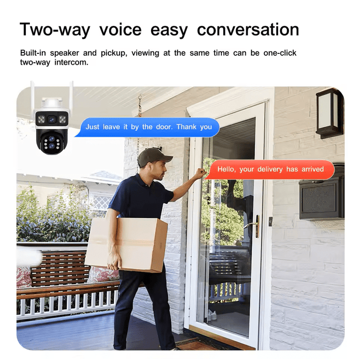 V380 Pro, 12MP, 10x Optical Zoom, 4G SIM Card, Wireless WIFI CCTV, IP Security Camera, Waterproof Outdoor Surveillance, Pan - Tilt 360 Motion Detection, Color Night Vision, - AlifdukanAlifdukan types here :)