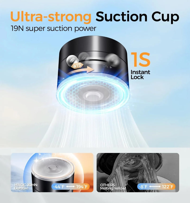 Vacuum Magnetic Suction Phone Holder, Retractable Folding Mobile Phone Stand.