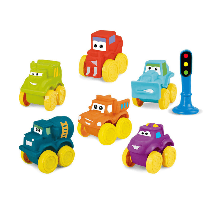 Vinyl Free - Wheel Car Infant Birthday Gifts Soft Mini Small Toy Car for Kids Toddlers Boys G - AlifdukanAlifdukan types here :)