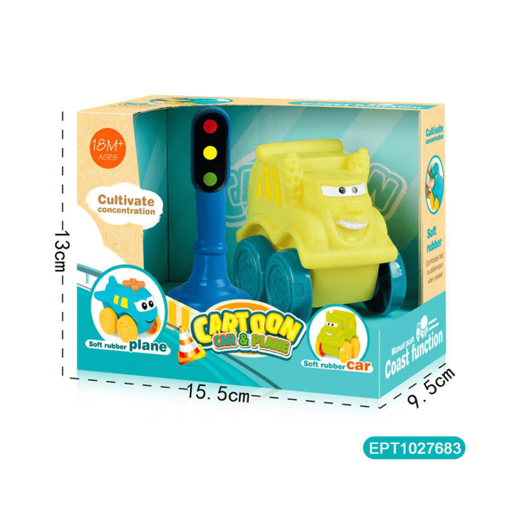 Vinyl Free - Wheel Car Infant Birthday Gifts Soft Mini Small Toy Car for Kids Toddlers Boys G - AlifdukanAlifdukan types here :)