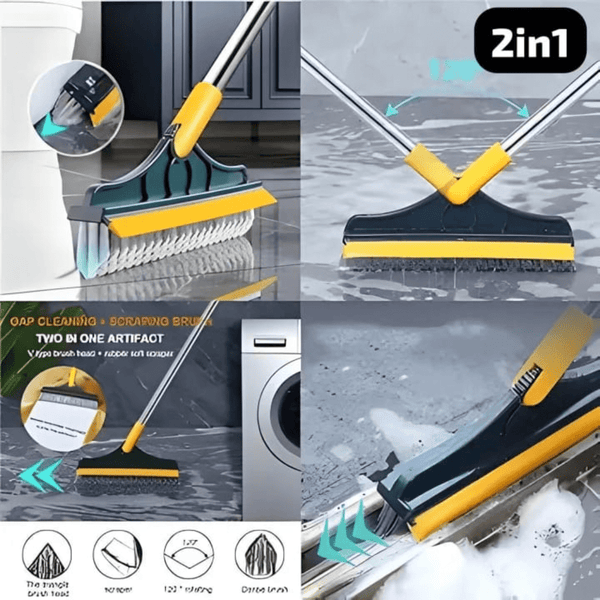 Viper Brush 2 - In - 1 Cleaning Scrub Brush Double Sided Scrubber Brush with Long Handle - AlifdukanAlifdukan types here :)