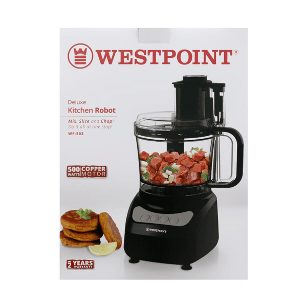 West Point Deluxe Kitchen Robot, Mixer + Slicer + Chopper, 1.8L, 500W, WF - 503 - AlifdukanAlifdukan types here :)