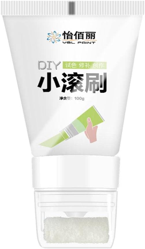 White Wall Small Roller Brush Paint, Small Roller Brush Latex Wall Paint, DIY Wall Paint Repair Wall Paste, Dirty Cover Wall Renovation Repair Wall Paint - AlifdukanAlifdukan types here :)