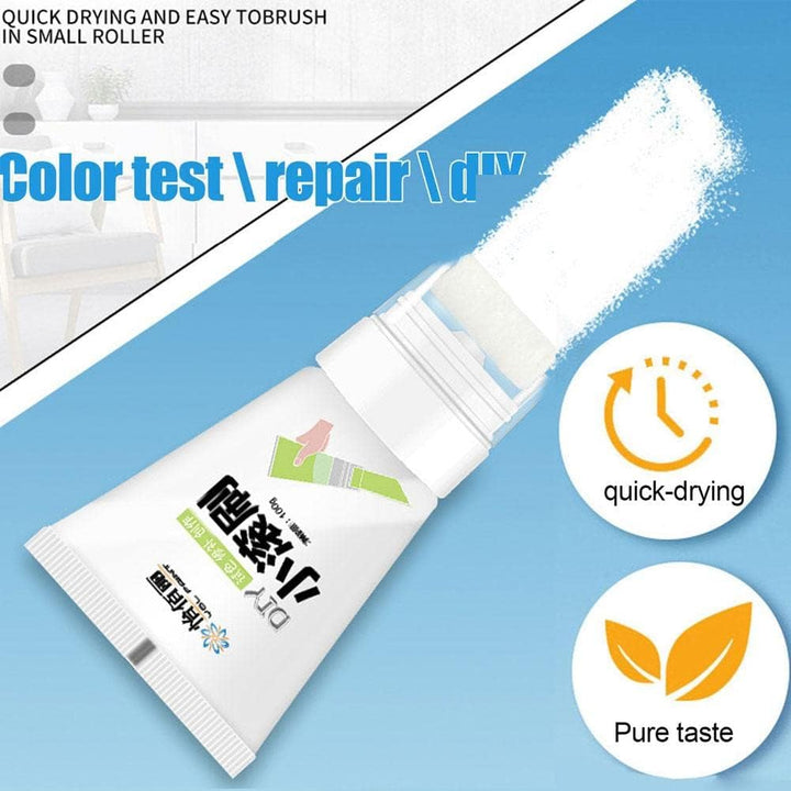 White Wall Small Roller Brush Paint, Small Roller Brush Latex Wall Paint, DIY Wall Paint Repair Wall Paste, Dirty Cover Wall Renovation Repair Wall Paint - AlifdukanAlifdukan types here :)