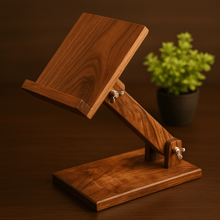wood adjustable table mobile stand - AlifdukanAlifdukan types here :)