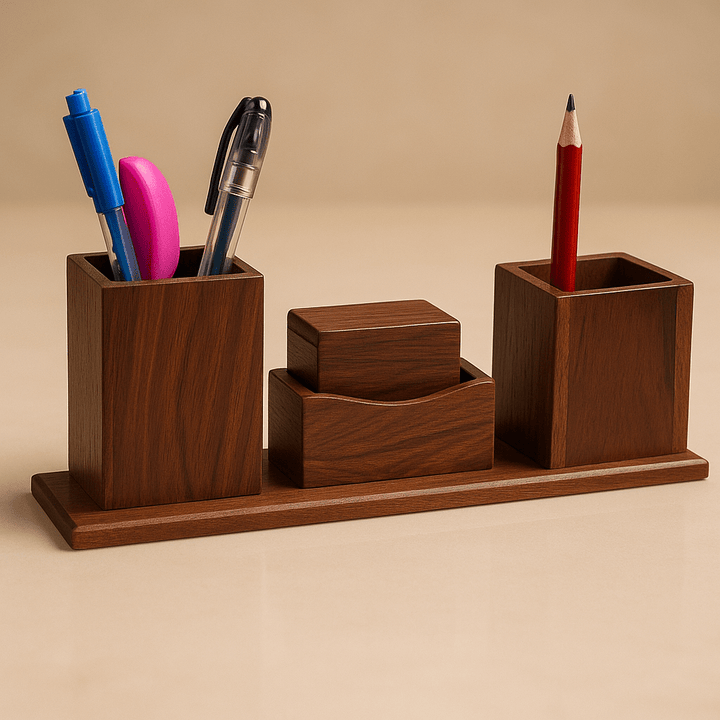 Wooden Desk Organizer (For Office Table) - AlifdukanAlifdukan types here :)