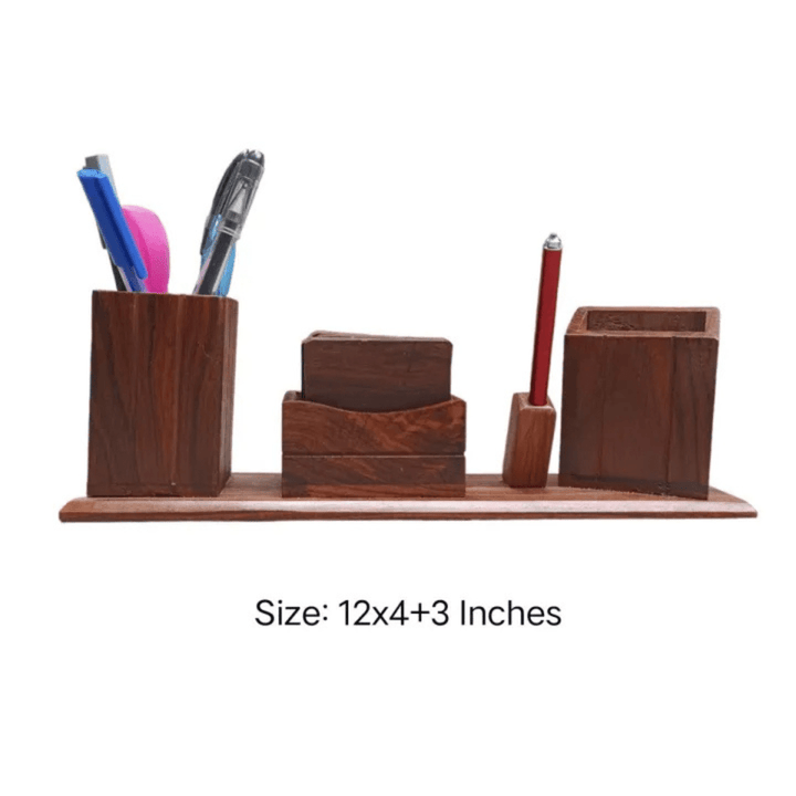 Wooden Desk Organizer (For Office Table) - AlifdukanAlifdukan types here :)