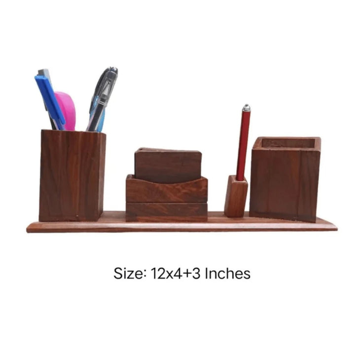 Wooden Desk Organizer (For Office Table) - AlifdukanSmart Online Collection types here :)