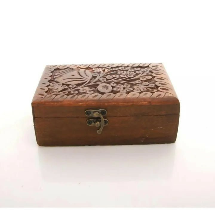 Wooden Jewellery Box Hand Crafted - AlifdukanRebel store types here :)