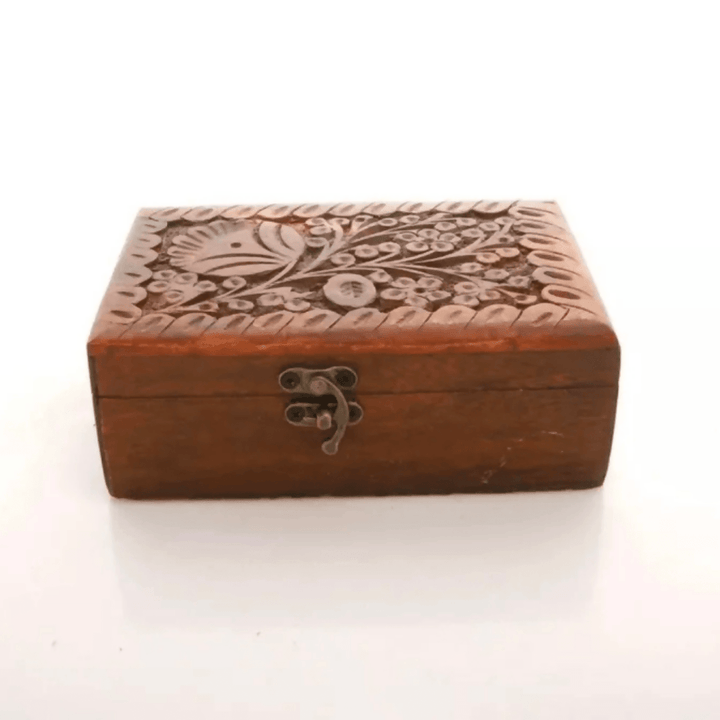 Wooden Jewellery Box Hand Crafted - AlifdukanRebel store types here :)