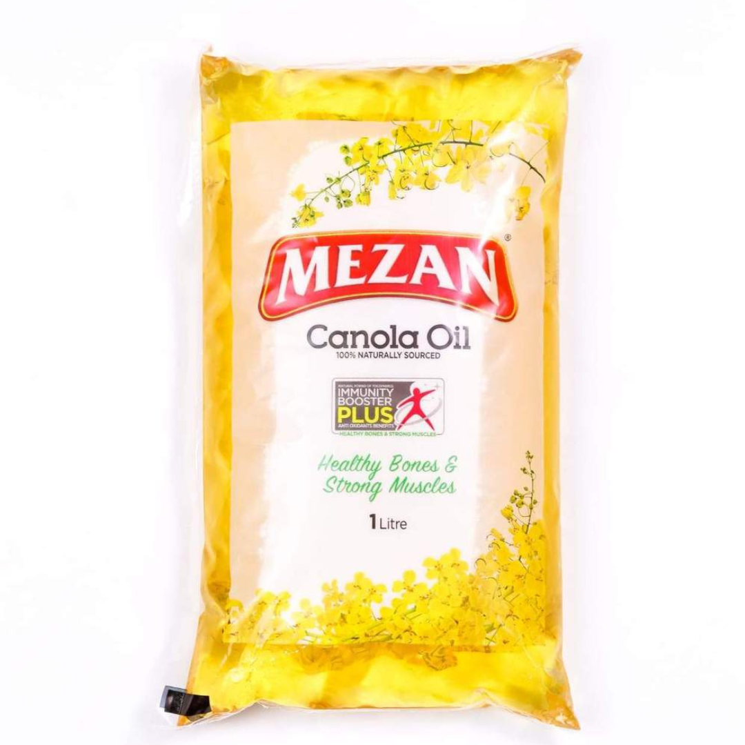 Mezan Canola Oil Pouch 1 Litre Pouch