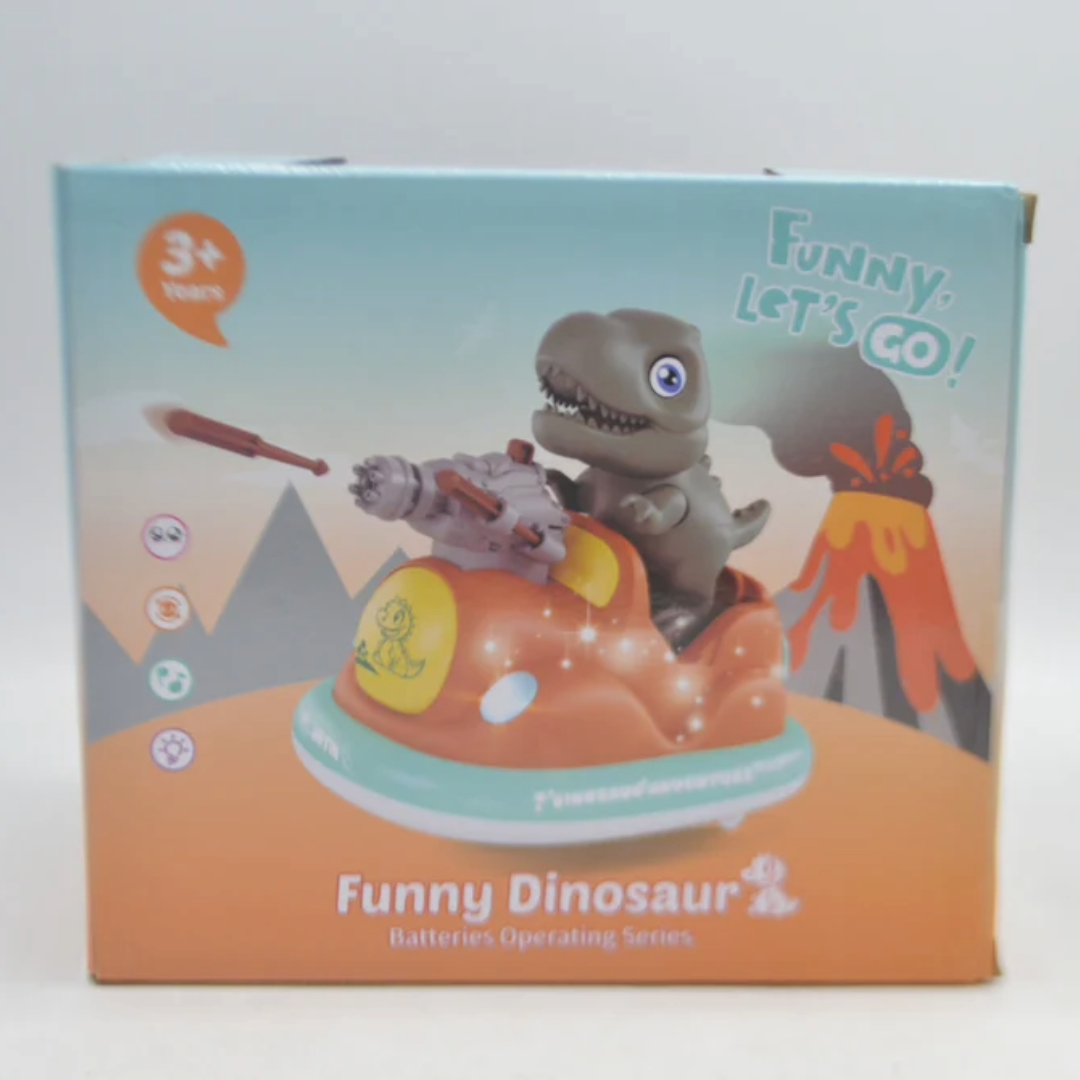 Funny Dinosaur Fighting Car