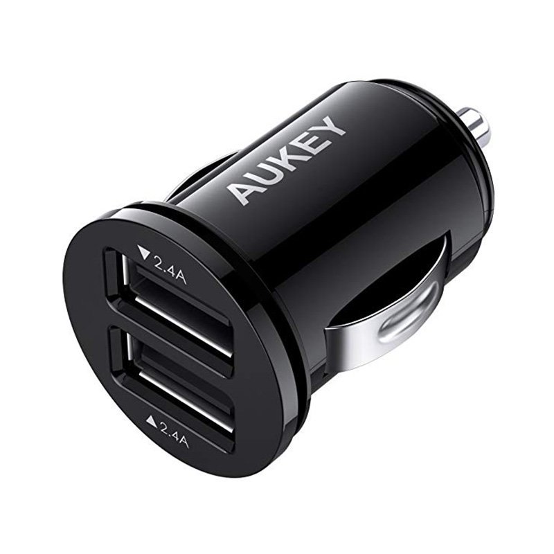 Aukey CC-S1 Flush Fit Dual Port Power Delivery Black