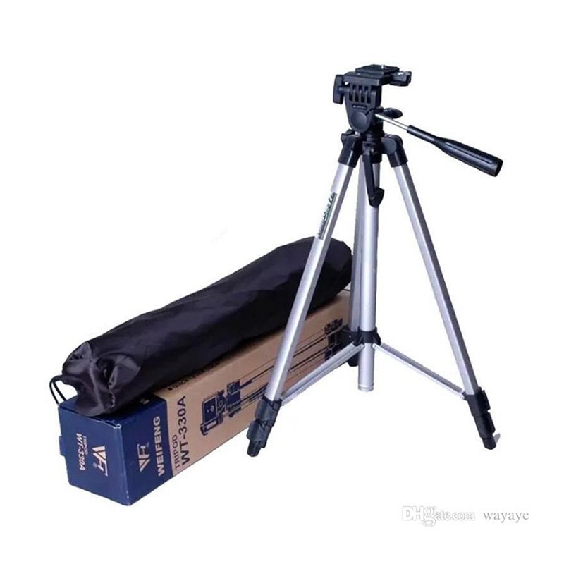 Weifeng Professional Tripod Stand Black and Silver