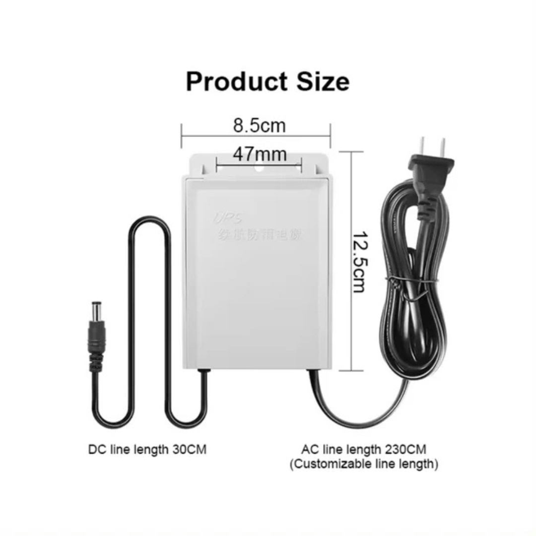 DC-12V Mini UPS 