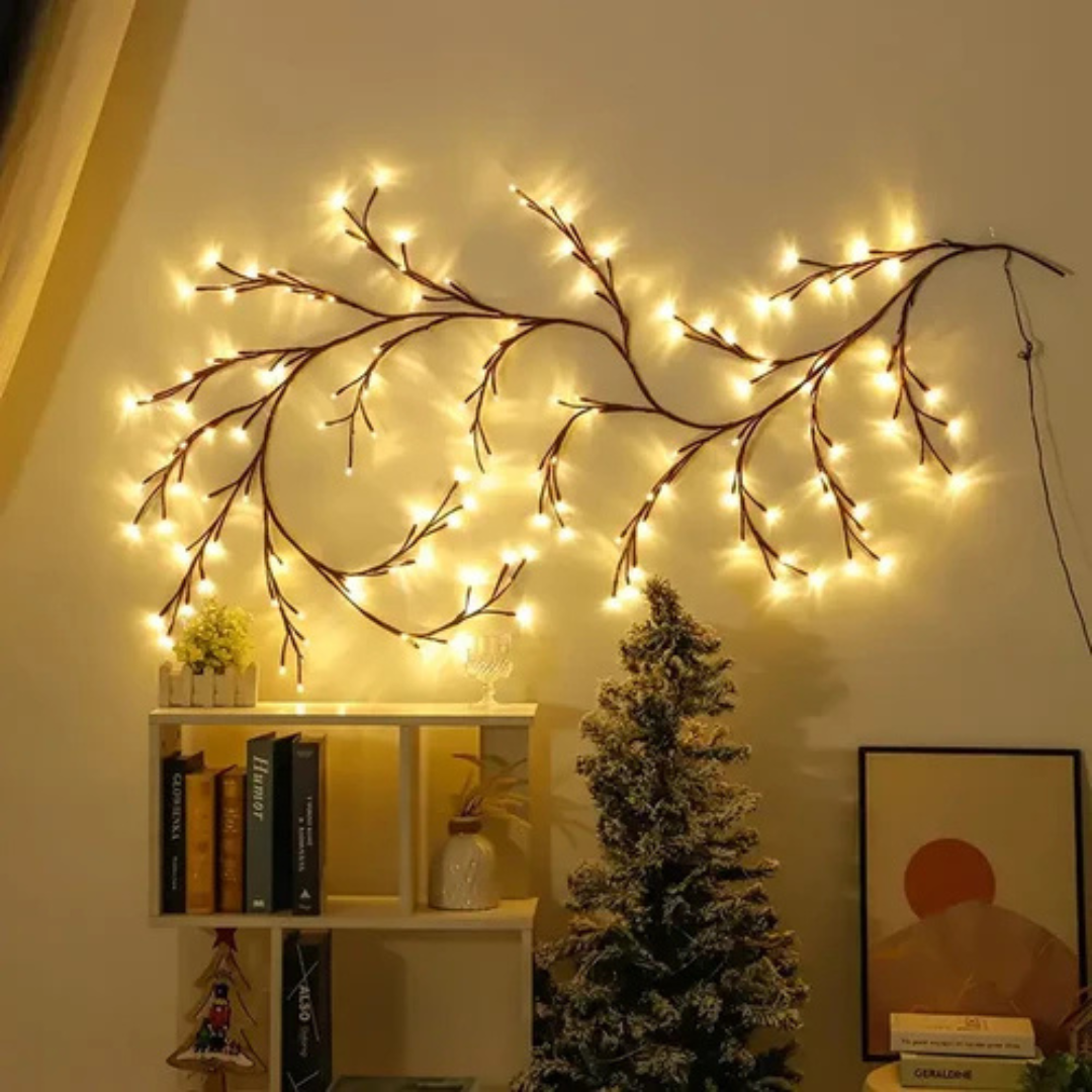 Powered Willow Branch LED Wall Decor