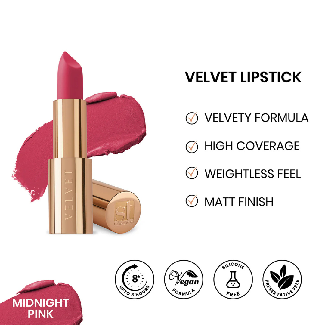 Velvet Ultra Matt Pink Lipstick