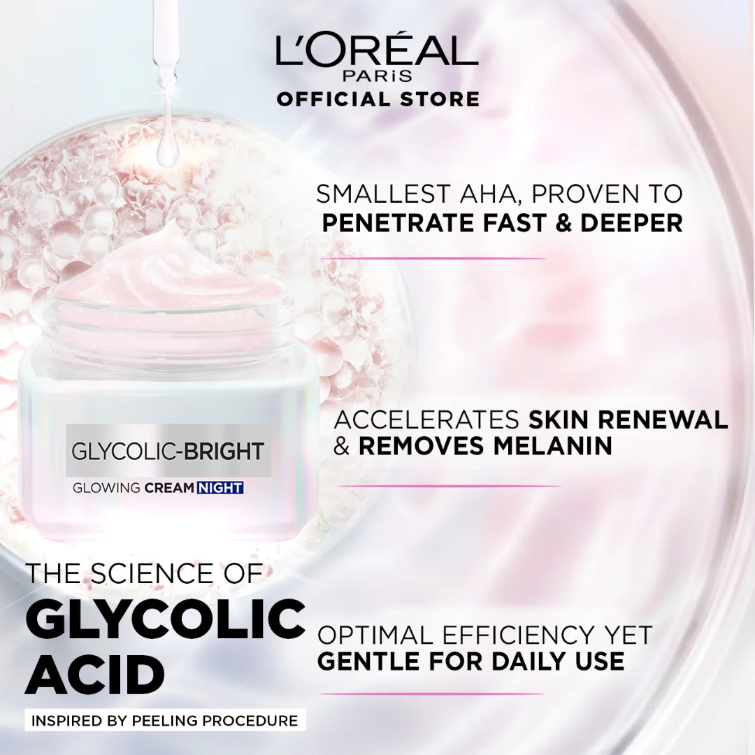 Glycolic Bright Glowing Night Cream - 50ml