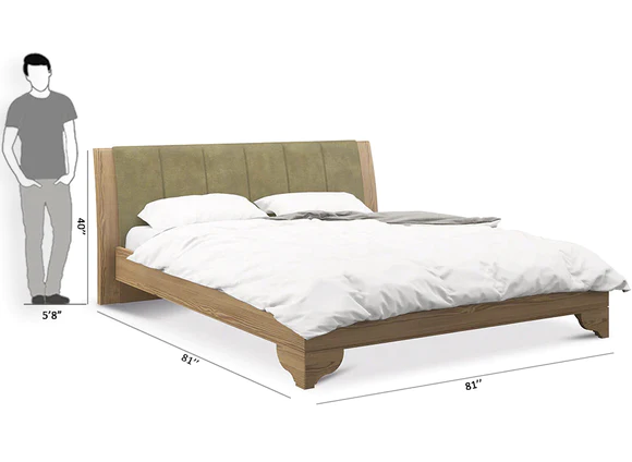 Savannah King Size Bed in Cinnamon Color